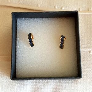 14K gold sapphire earrings.